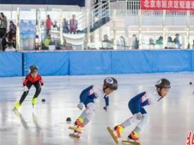 北京市延庆区第一届短道速度滑冰邀请赛：128位选手驰骋冰场