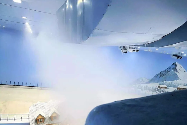 暴雪ESB-A8室内型造雪机造雪效果