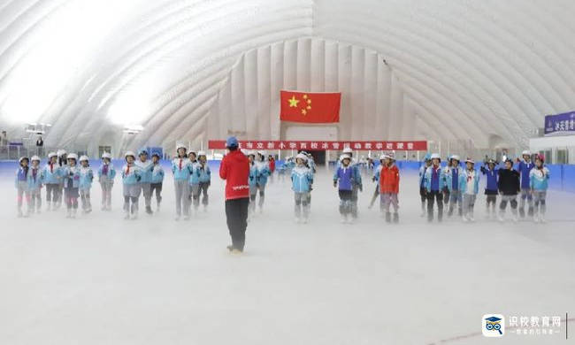 枣庄市立新小学西校开展冰雪运动教学进课堂活动1