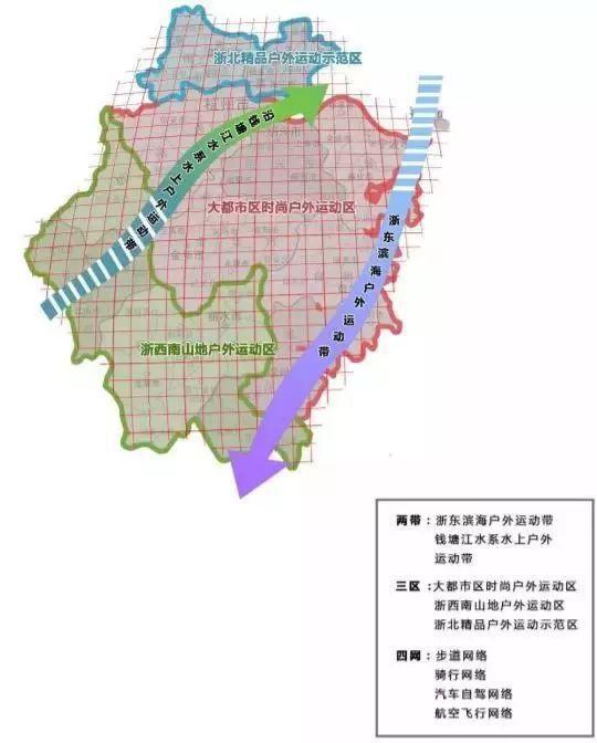 浙江省户外运动资源分布状况