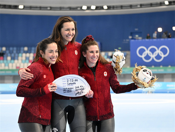 2022年北京冬奥会速度滑冰女子团体追逐冠军--加拿大队