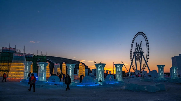 第24届哈尔滨冰雪大世界园区初见规模 5